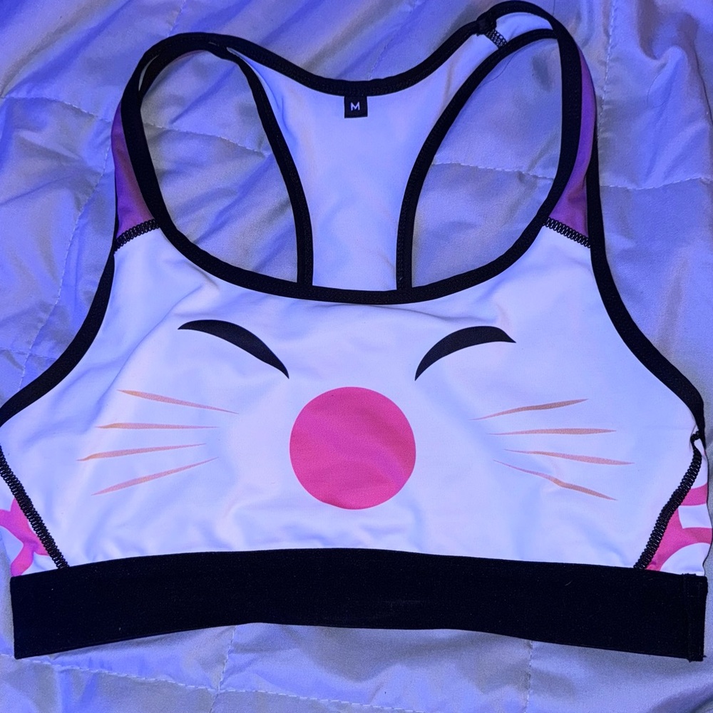 FFXIV Moogle Sports Bra Size Medium